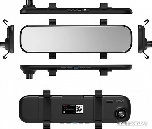 Автомобильный видеорегистратор Xiaomi 70mai Rearview Mirror Dash Cam