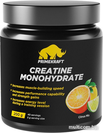 Моногидрат креатина Prime Kraft Monogydrate (200г, цитрусовый микс)