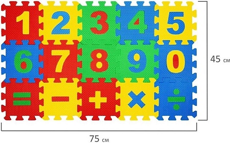 Коврик-пазл Юнландия Учим цифры 664658