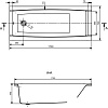 Ванна Santek Санторини 170x70 1WH302487