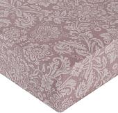 Постельное белье Миланика Латте на резинке 200x200 (поплин/жаккард)