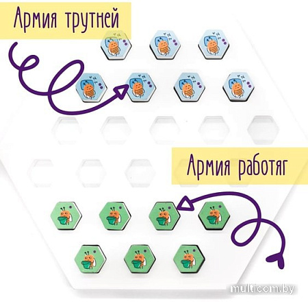 Настольная игра Простые правила Пчелки дома