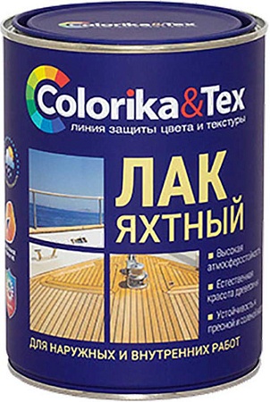 Лак Colorika & Tex Яхтный 0.8 кг (полуматовый)
