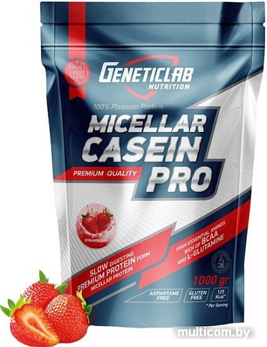 Geneticlab Casein Pro (1000 г, клубника)