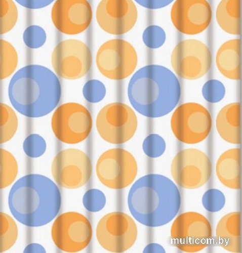 Шторка-занавеска для ванны Fashun A8804 (круги)