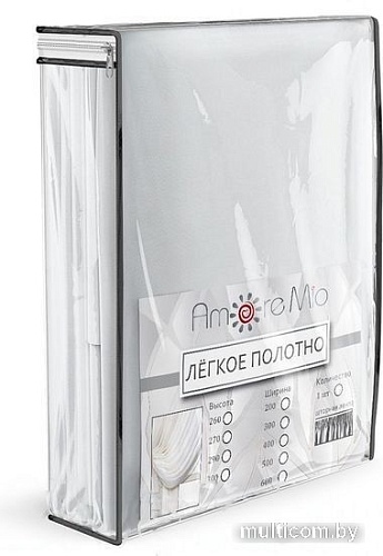 Тюль Amore Mio Crep-8704-02 3x2.8 м 73702 (шампань)