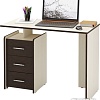 Письменный стол MFMaster Слим-1 (дуб молочный/венге)