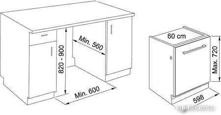 Встраиваемая посудомоечная машина Franke FDW 614 D7P DOS D 117.0611.673