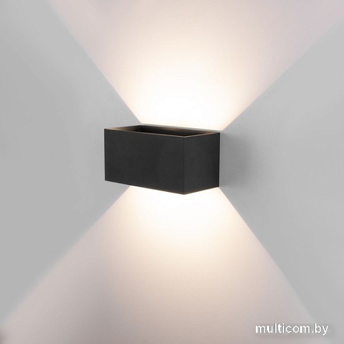 Уличный настенный светильник Elektrostandard Winner 35137/W (черный)