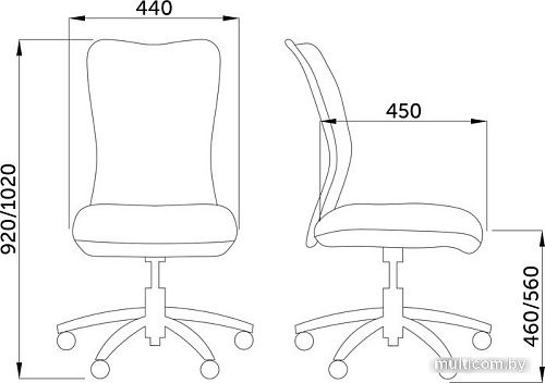 Офисный стул Седия Артур (черный/синий)