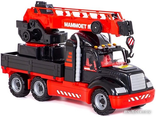 Игрушечный транспорт Полесье Mammoet автомобиль-кран 56832 (черный/красный)