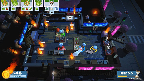 Overcooked! 2 (без русской озвучки и субтитров) для PlayStation 4