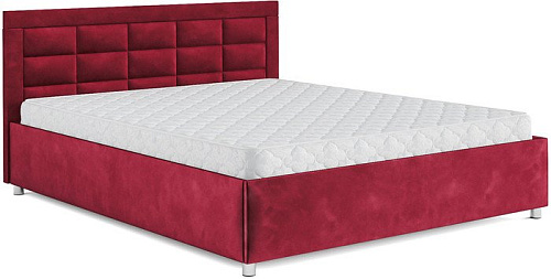 Кровать Мебель-АРС Версаль 160 (бархат красный Star Velvet 3 Dark Red)