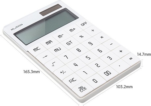 Калькулятор Deli Nusign ENS041 (белый)
