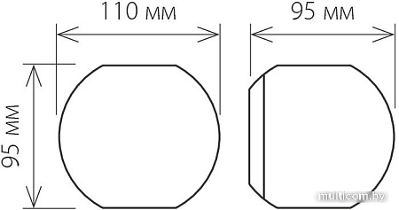 Бра Elektrostandard 1566 Techno LED Diver (черный)