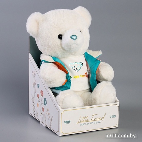 Классическая игрушка Milo Toys Little Friend Мишка в голубой курточке 9905634