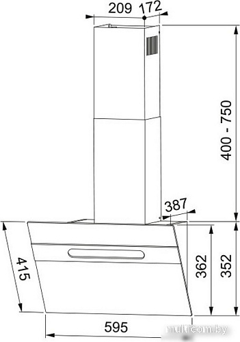 Кухонная вытяжка Franke Sterling BK 60 330.0702.955