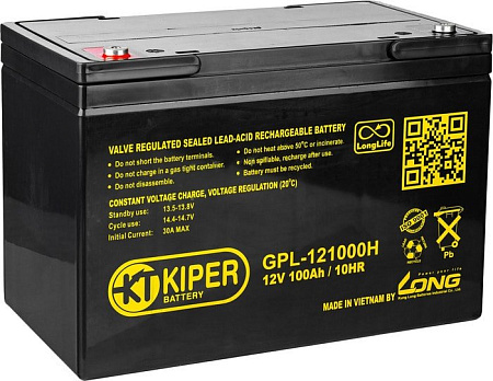 Аккумулятор для ИБП Kiper GPL-121000H (12В/100 А&middot;ч)