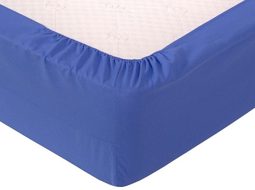 Постельное белье АртПостель Синий на резинке 982 (120x200)