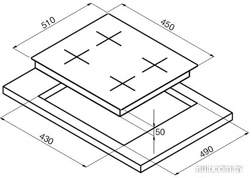 Варочная панель Korting HK 42031 B