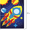 Набор для создания поделок/игрушек Юнландия Аппликация из фольги. Ракета 662383