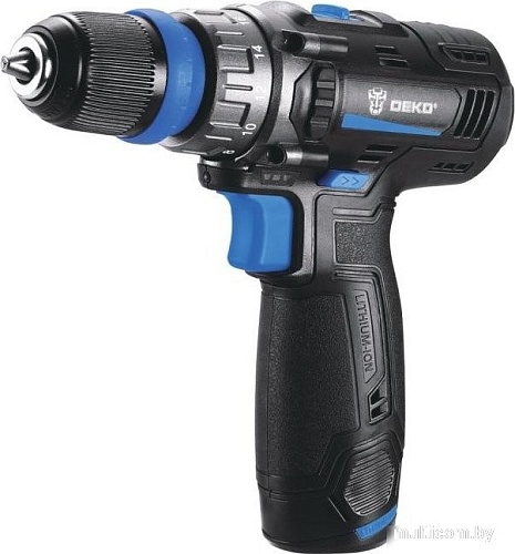 Дрель-шуруповерт Deko ZKCD12V PRO 084-1013 (с 2-мя АКБ, кейс)