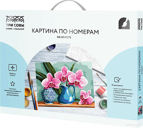 Три совы Ветка орхидеи КХ3040_53871