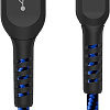 Кабель Atomic Flexstick Game+ 30.328 USB Type-A - Lightning (1.5 м, черный/голубой)