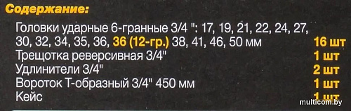 Универсальный набор инструментов ILOforce IF-6212-5MPB (58979)
