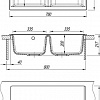 Кухонная мойка Dr. Gans Астра 780 (латте)