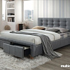 Кровать Signal Ascot 160x200 (серый)