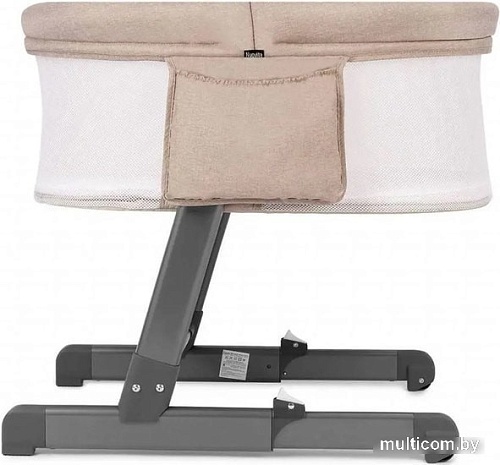 Приставная детская кроватка Nuovita Accanto Bonta (xаки лен)