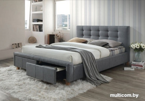 Кровать Signal Ascot 160x200 (серый)