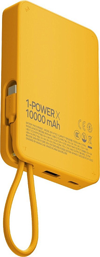 Внешний аккумулятор Momax 1-Power X Built-in USB-C IP152 10000mAh (желтый)