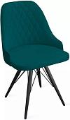 Стул Трия Гранд К3 (черный муар/велюр Confetti Izumrud)