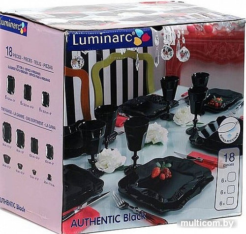 Столовый сервиз Luminarc Authentic Black E5251