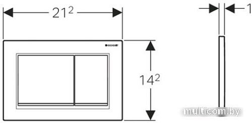 Geberit Omega 30 115.080.KK.1 (белый/золотистый)