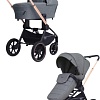 Универсальная коляска Rant MOWbaby Zoom PU (2 в 1, gold grey)