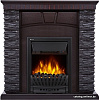 Портал Firelight Porto Classic (камень черный/шпон венге)