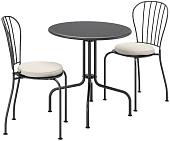 Комплект столовой мебели Ikea Лэккэ (серый) 592.690.20