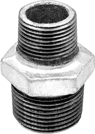 Фитинг Fittex PLUS Ниппель ОЦ Ду 40Х20 (1 1/2"Х3/4") 128-4323 (чугун оцинкованный)