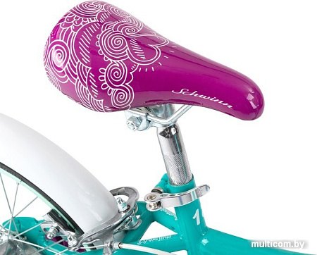 Детский велосипед Schwinn Elm 16 2021 S0615RUBWB (голубой/фиолетовый)