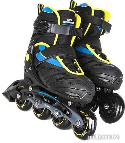 Роликовые коньки Tech Team Accord 2021 (р. 30-33, черный/синий)