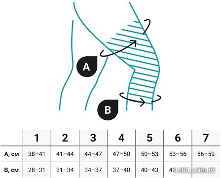 Ортез коленный Bauerfeind GenuTrain (р.6, стандартный)