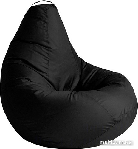 Кресло-мешок Kreslomeshki Груша Ekonom XL EG-110x80-CH (черный)