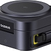 Сетевое зарядное Baseus PicoGo Series 2-in-1 Magnetic Wireless Charger Qi2 67W P10276800123-00 (черный)