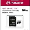 Карта памяти Transcend microSDXC 340S 64GB (с адаптером)