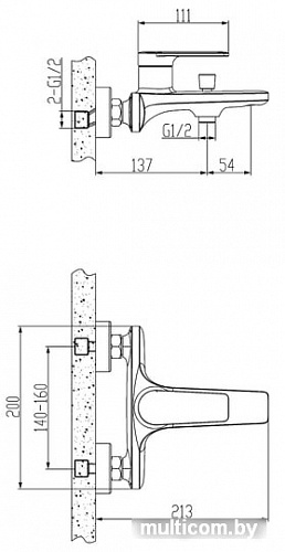 Смеситель Esko Baku BK 54