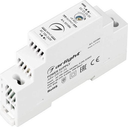 Блок питания Arlight ARV-DR15-24 031084