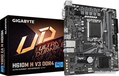 Материнская плата Gigabyte H610M H V3 DDR4 (rev. 1.0)